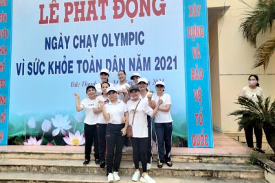 Trường MN Đức Thạnh tham gia hưởng ứng ngày chạy olympic vì sức khỏe toàn dân năm 2021